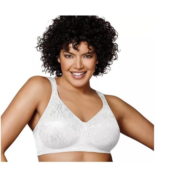 Playtex 40D Bra 18-Hr Ultimate Lift Support Wireless Full-Figure 4745 White NEW - Picture 1 of 4